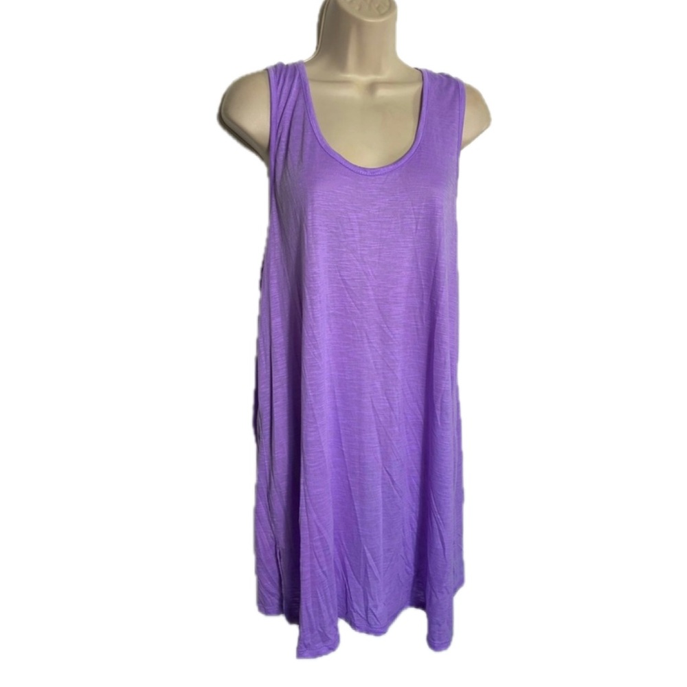 Decree Long Purple Sleeveless Racerback Women's Tank Top - NWT - Size XL!